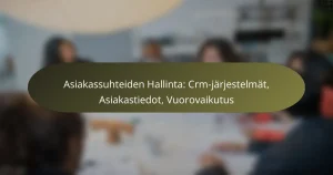 Asiakassuhteiden Hallinta: Crm-järjestelmät, Asiakastiedot, Vuorovaikutus